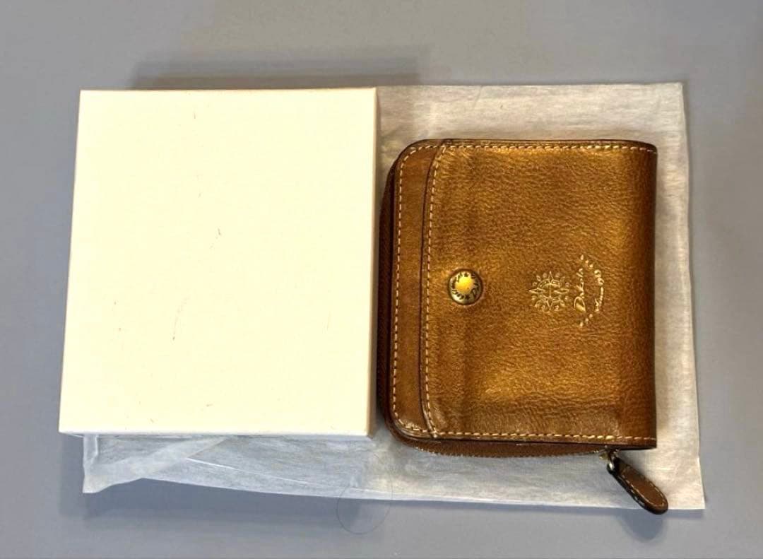 【再値下げ】《未使用品》Dakota コラジョ二つ折り財布 ブラウン レザー