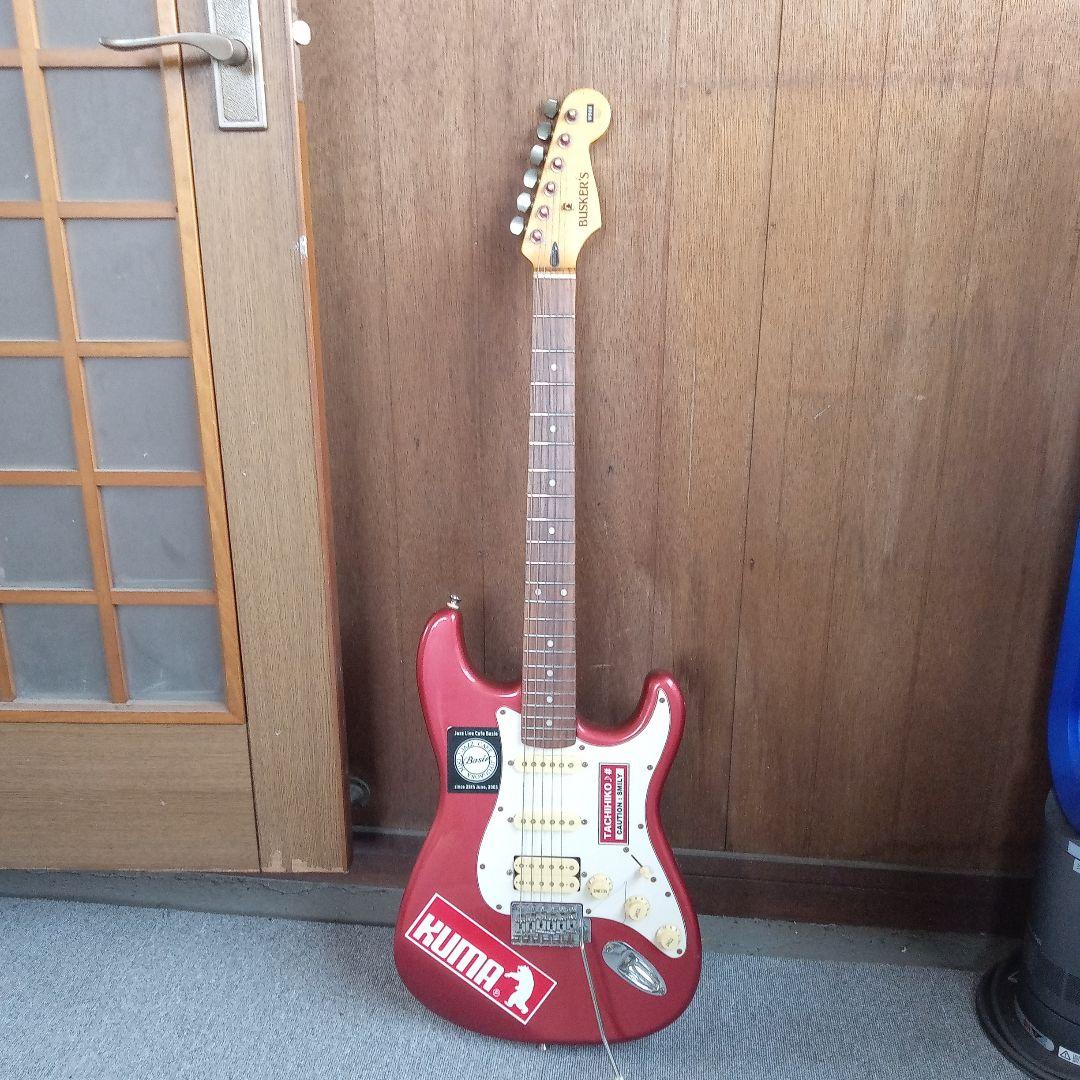 BUSKER'S エレキギター レッド　動作確認済✅️