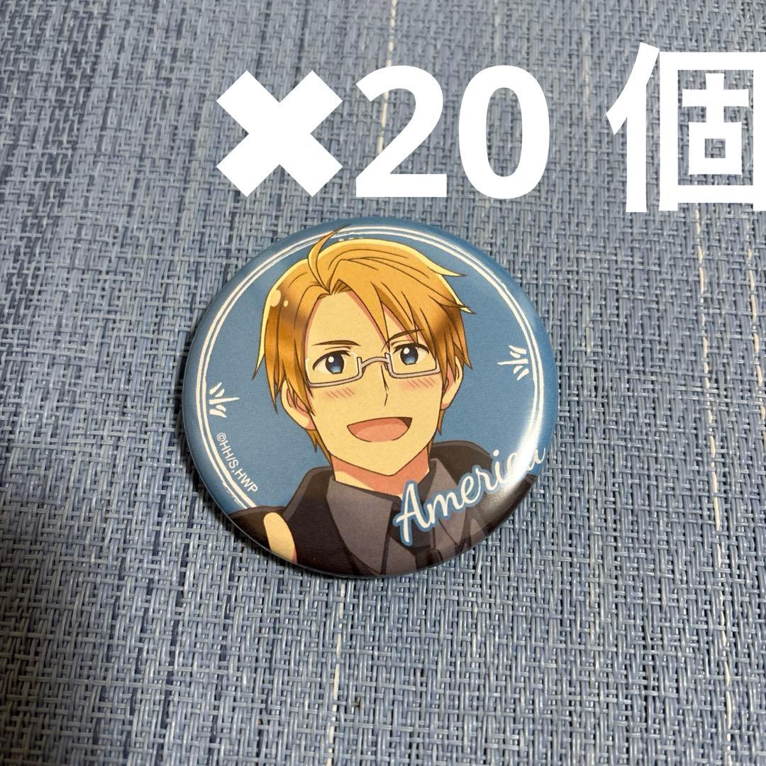 ヘタリア アメリカ ブラックフォーマル 缶バッジ