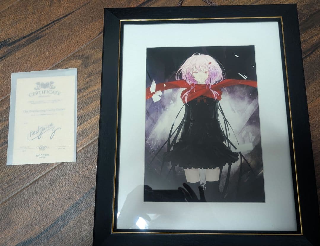 redjuice 楪いのり 複製原画 直筆サイン入証明書付 ギルティクラウン