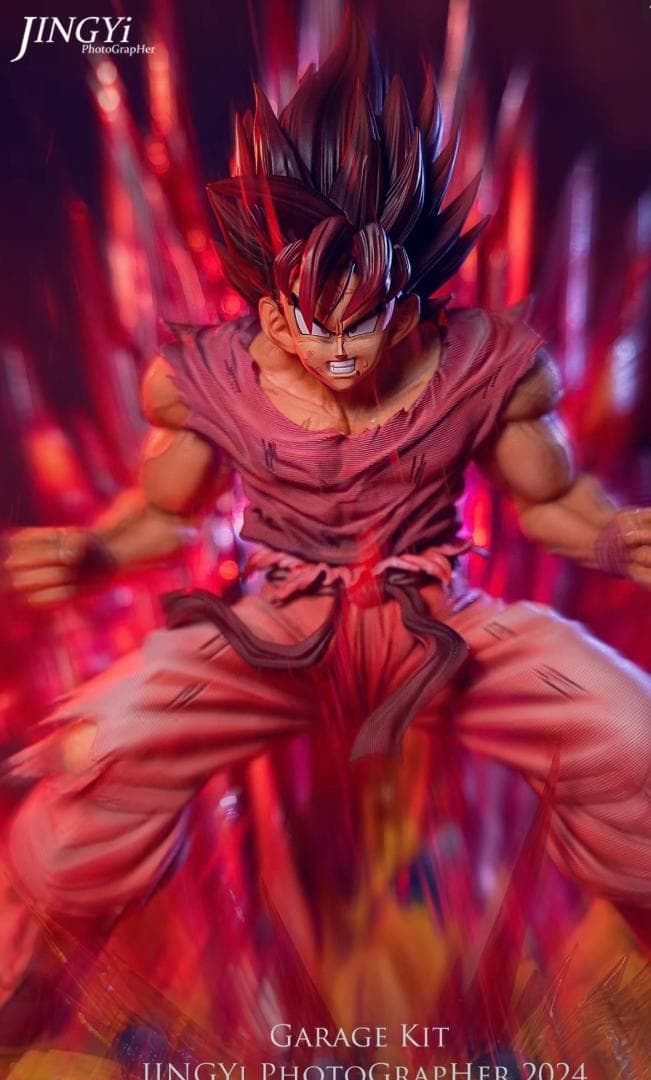 ドラゴンボール 界王拳 孫悟空 1/4 樹脂 彫刻フィギュア