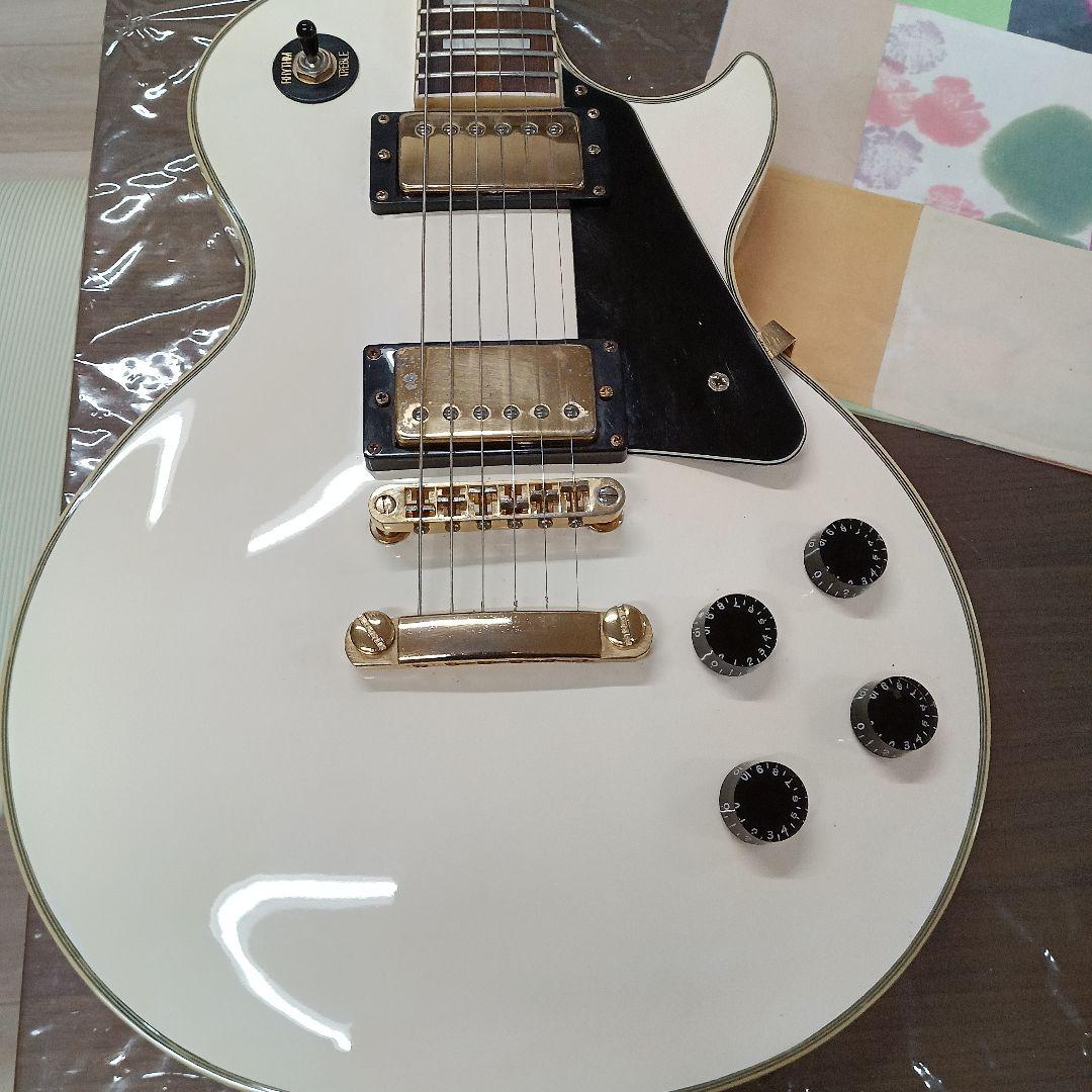 BUSKER'S ホワイト レスポールスタイル ギター