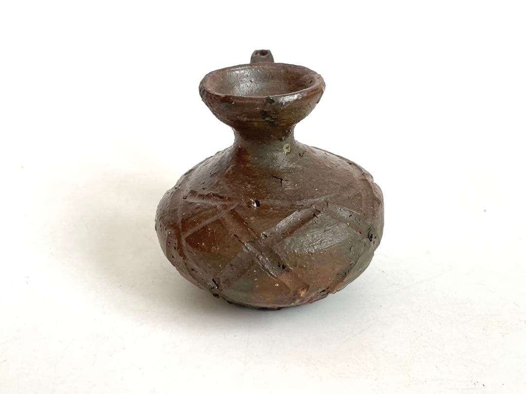 陶芸家　國吉清尚　カラカラ　水注　徳利　酒器　　焼締　徳利