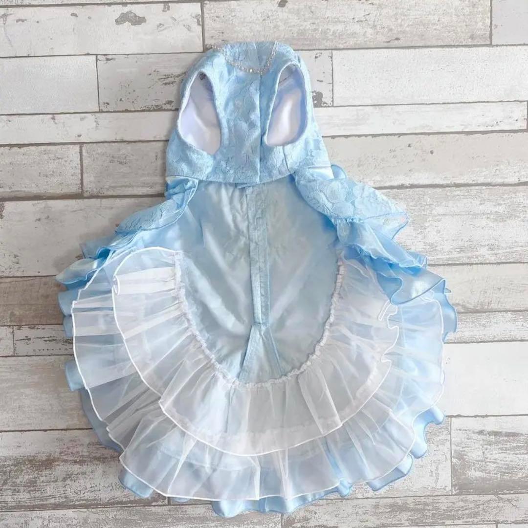 犬のウェディングドレス✨カラードレス 水色 M