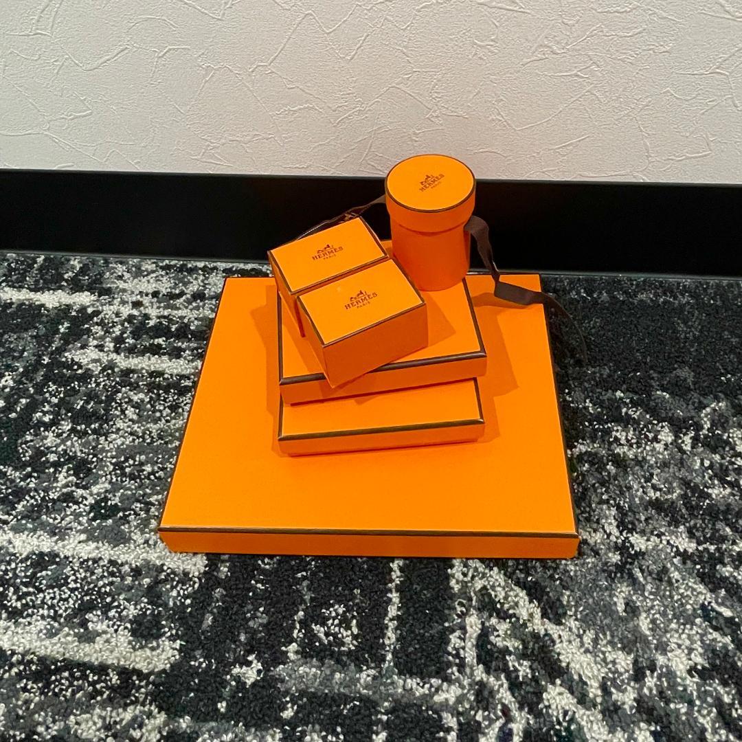 HERMES　エルメス　オレンジ　空箱　長方形　24個セット