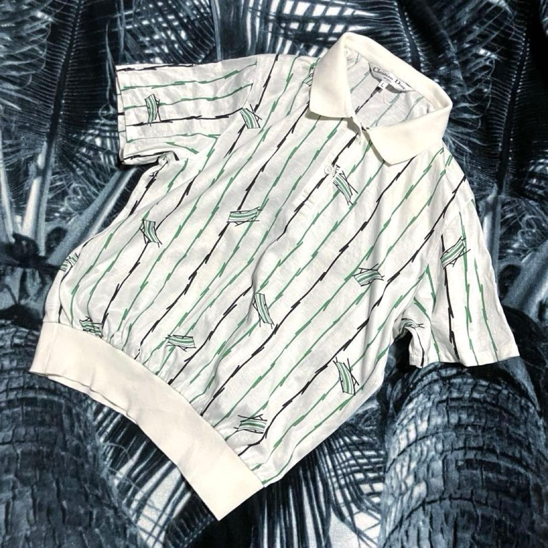 90s ビンテージ ディオール Christian Doir レトロ ポロシャツ