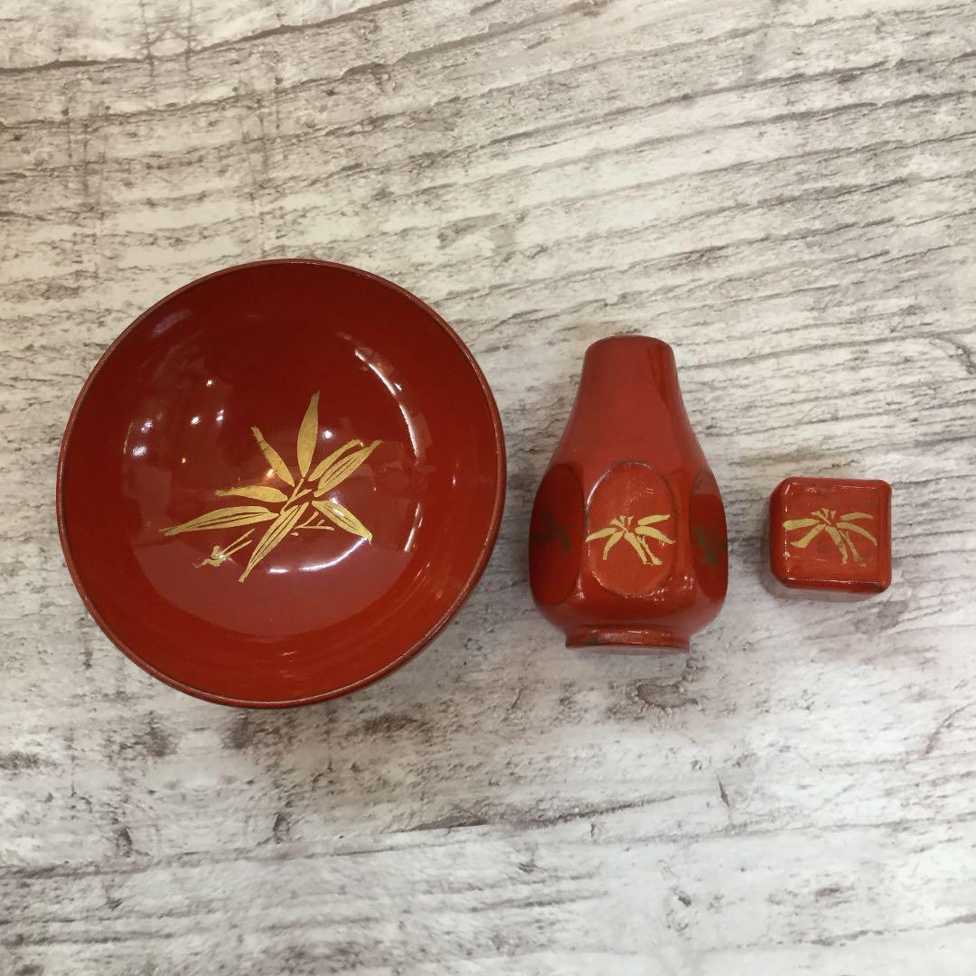 昭和レトロ だるまの塗りの椀