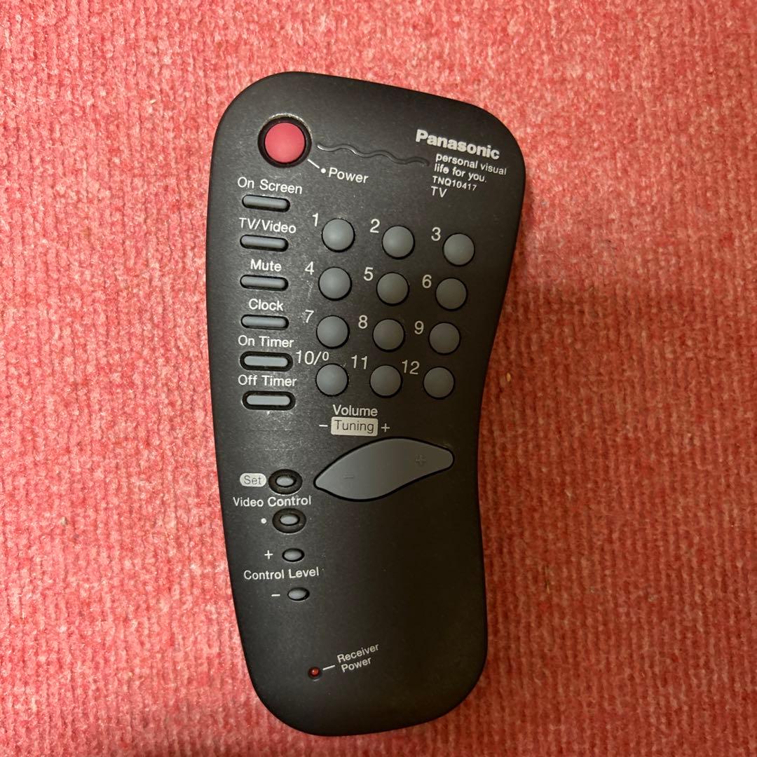 激レア　小型TV パナソニック　カラーテレビ　TH-8U4 ブラック