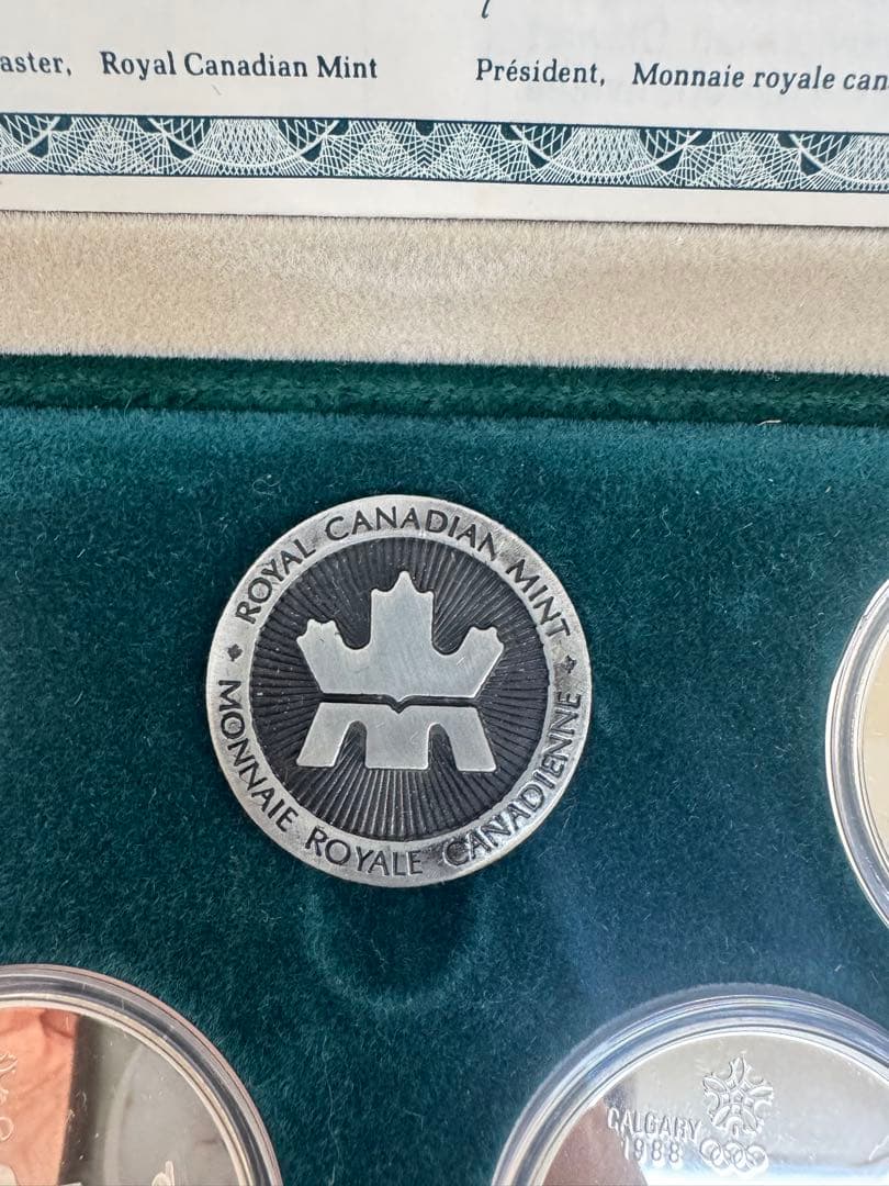 【希少】カナダカルガリーオリンピック　記念銀貨 1988年　10枚セット