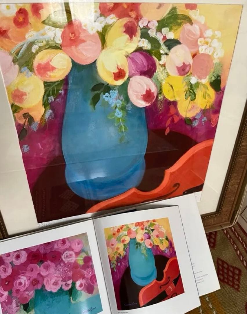 額入り版画　47✖️55 ジニー・キム　限定　証明書、直筆サイン、ED有り　現行品