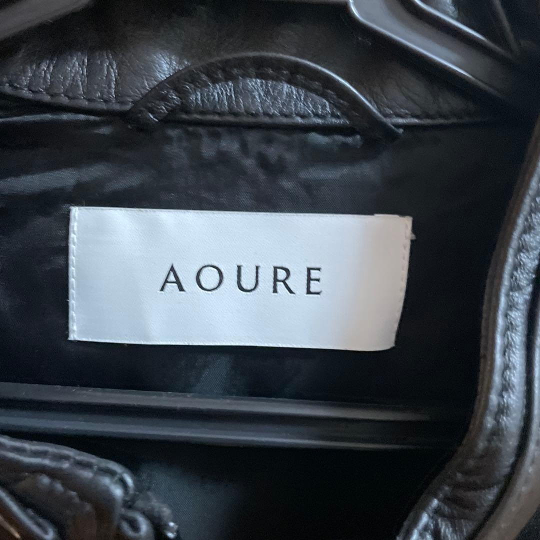 AOUREシングルライダース！ラムレザー！超美品