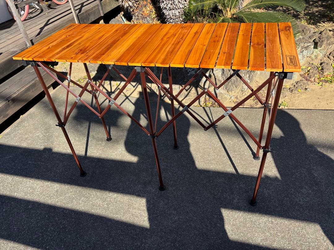 コールマン　ナチュラルウッドカウンターテーブル