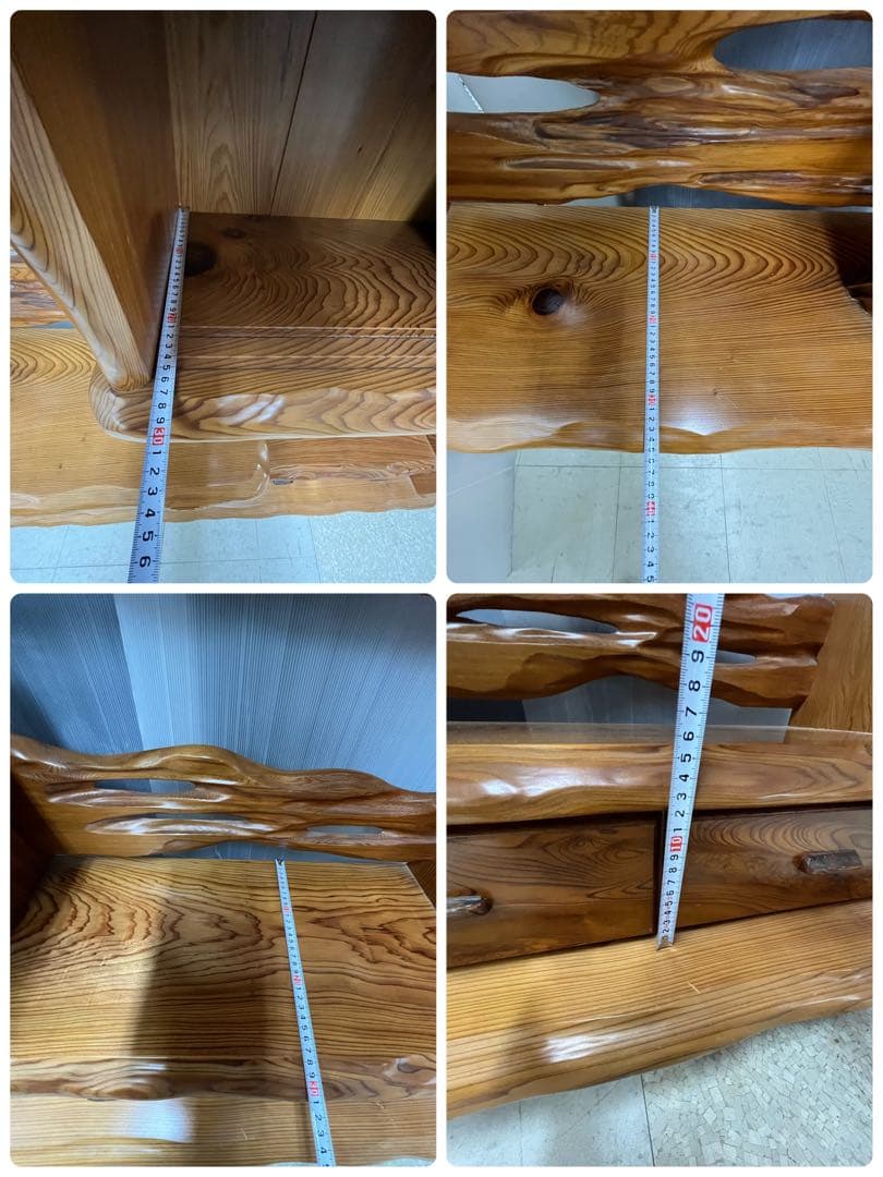 貴重　屋久杉 良質杢 飾り棚 茶棚 サイドボード リビングボード 茶箪笥