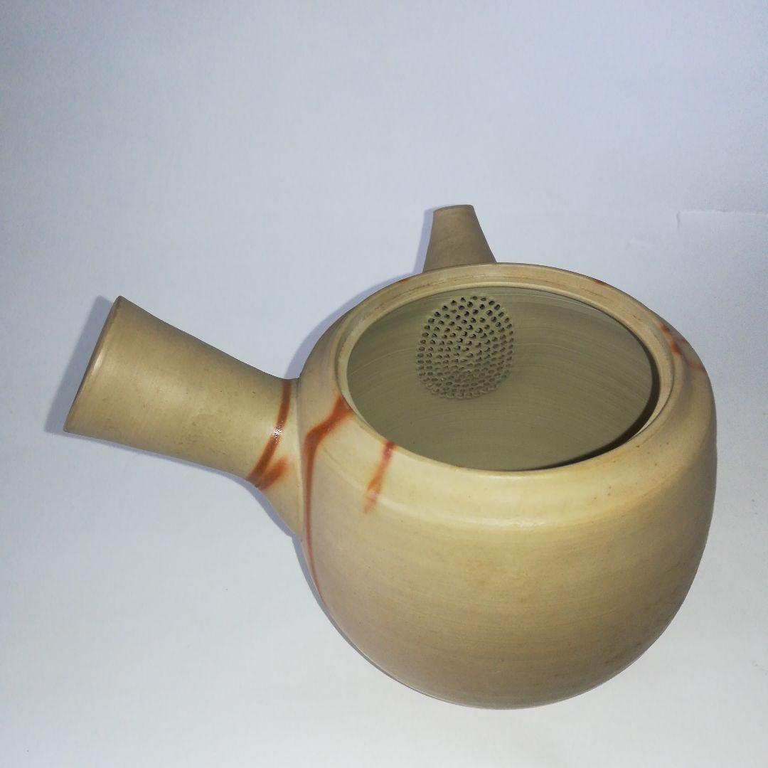 常滑焼 白泥火襷 茶注 小西友仙