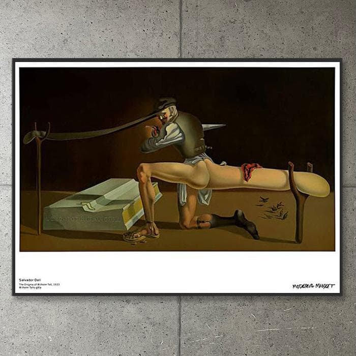 額装品/The Enigma/サルバドール ダリ/アート/ポスター/インテリア