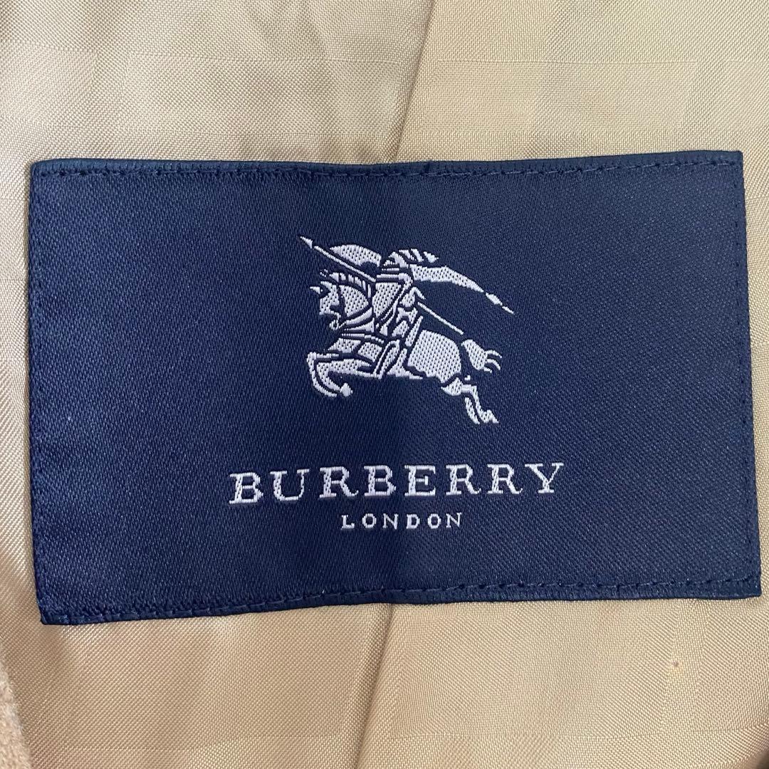 バーバリーロンドン　BURBERRYステンカラーコート　羊毛 カシミヤM 黒