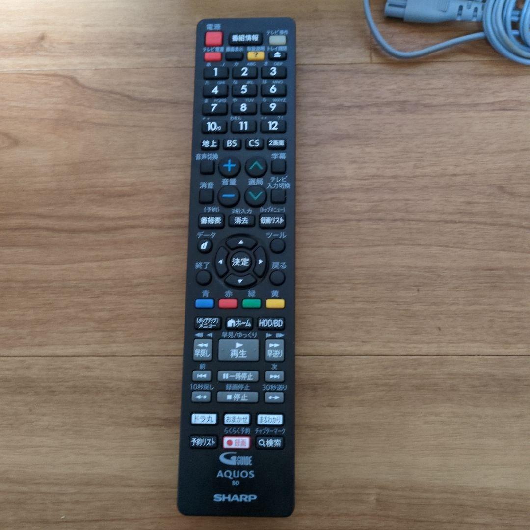 SHARP AQUOS ブルーレイディスクレコーダー 本体