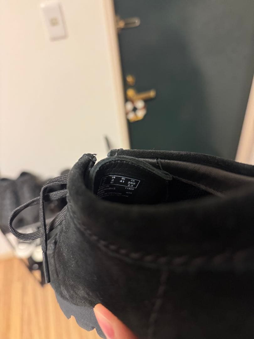 クラークス ワラビー ゴアテックス clarks Wallabees ブラック