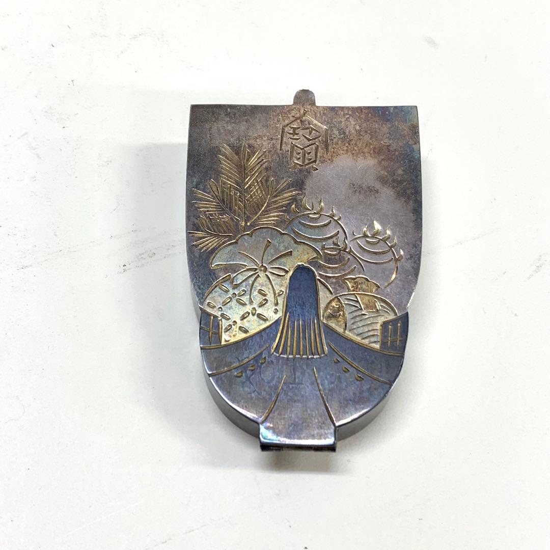 蓋付き楊枝入れ 生駒時計店 生駒製銀製 1932年 5月 戦前