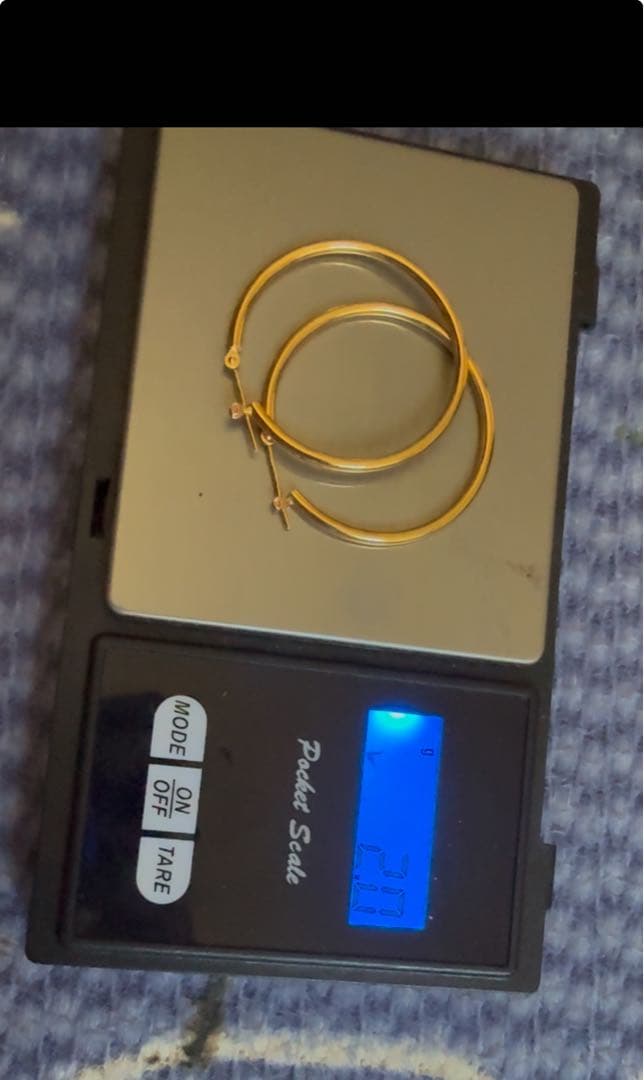 専用ページ5/1。18金 フープイヤリング