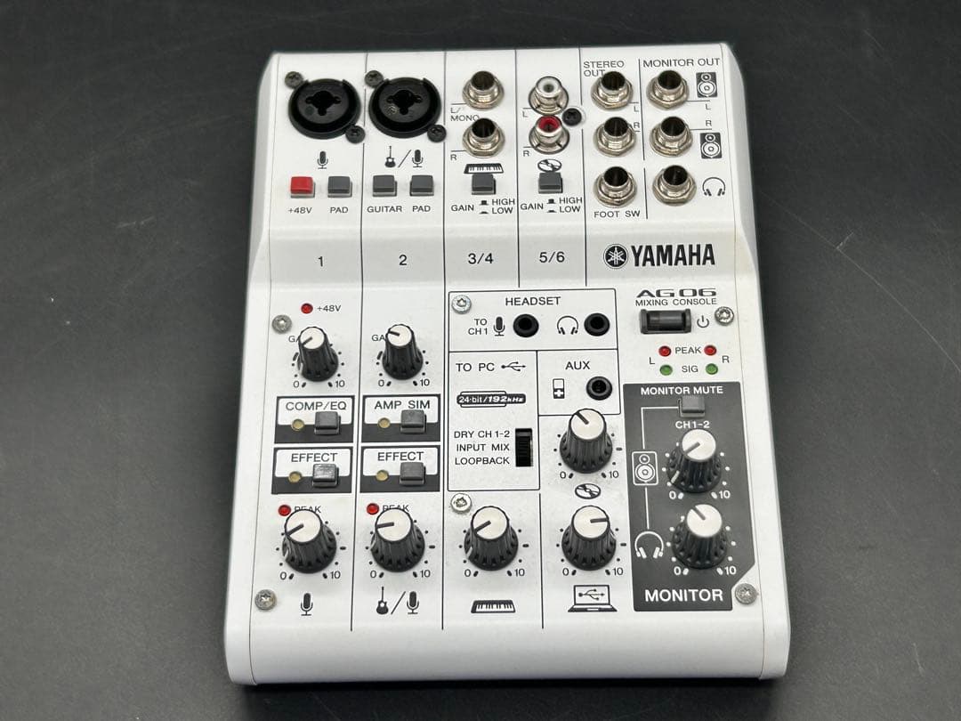 YAMAHA USBミキサー AG06 動作確認済み
