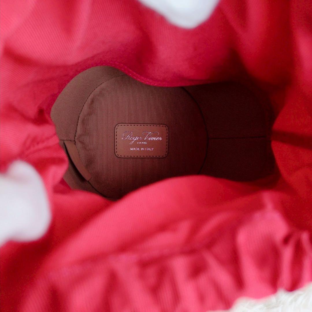 ◾︎極美品◾︎ ロジェ・ヴィヴィエ RV ミニ バケット バッグ ショルダー ピンク