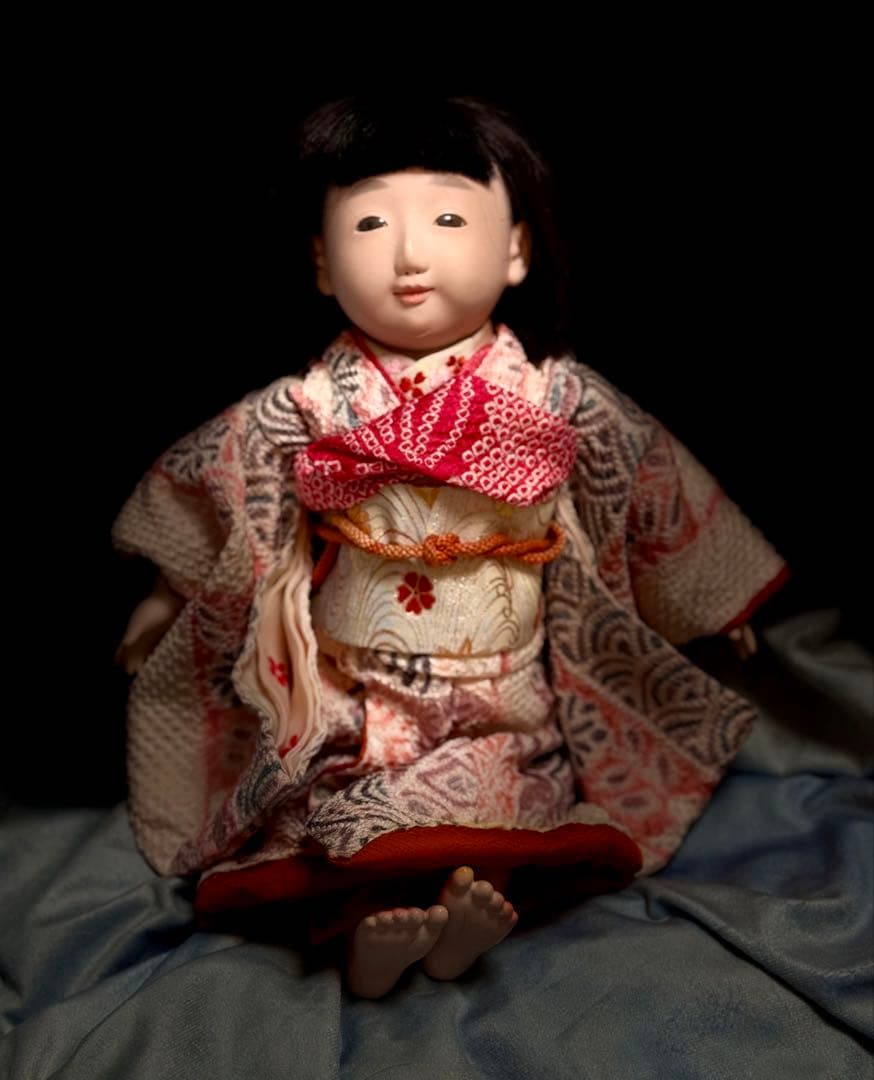 竹内益次郎 吾妻人形 市松人形 大正時代 アンティークドール 日本人形 女の子