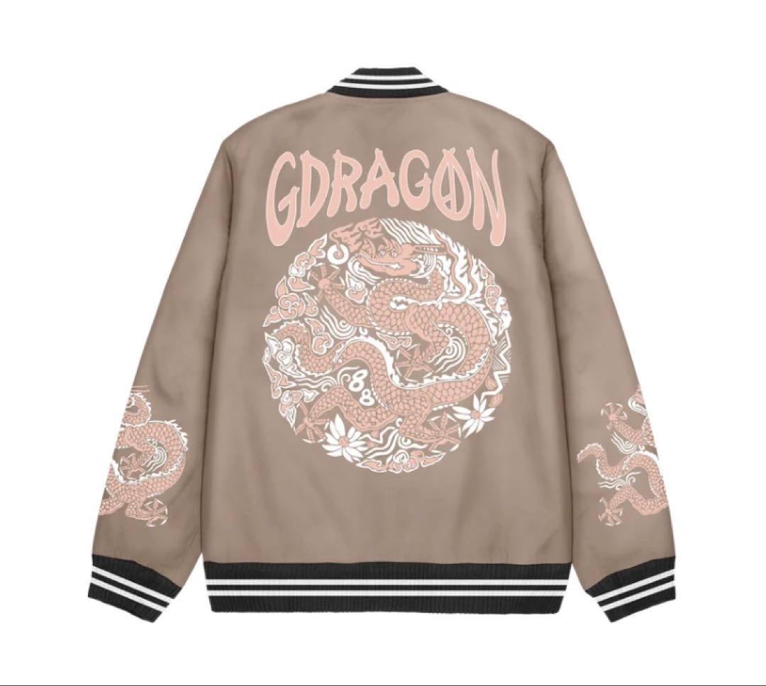 GDRAGON スカジャン シャンパンベージュ　US Mサイズ公式グッズ　完売品