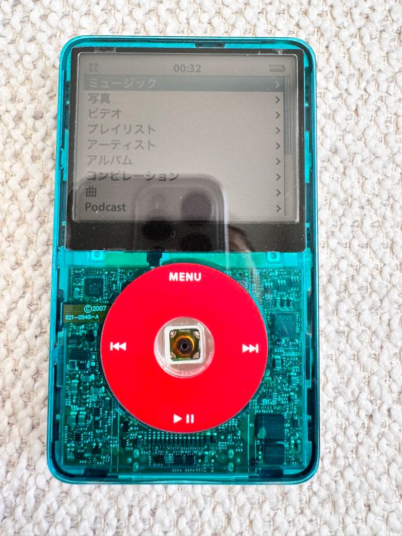 iPod classic 第5世代 カスタムブルー 30GB 新品電池