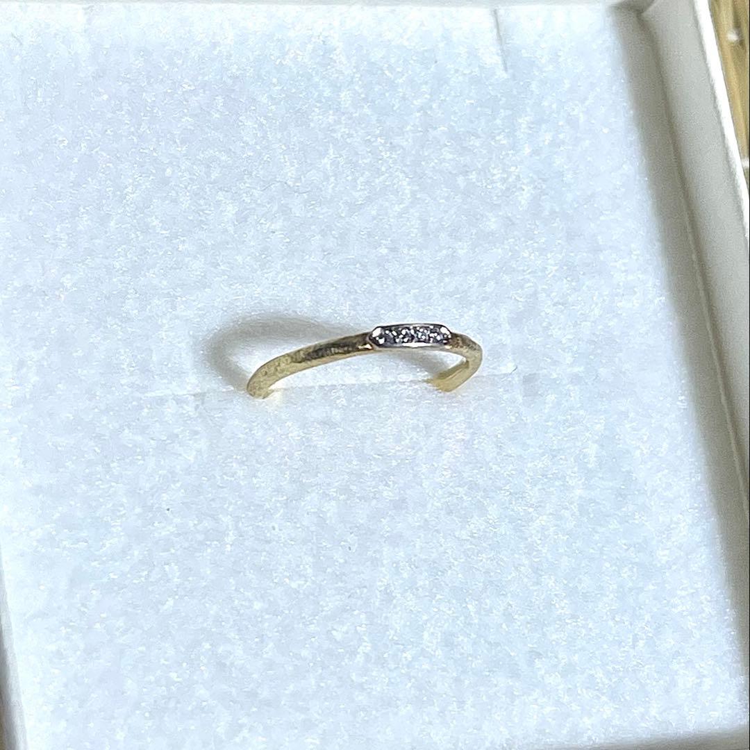 giclat K18YG WG ピンキーリング　4号