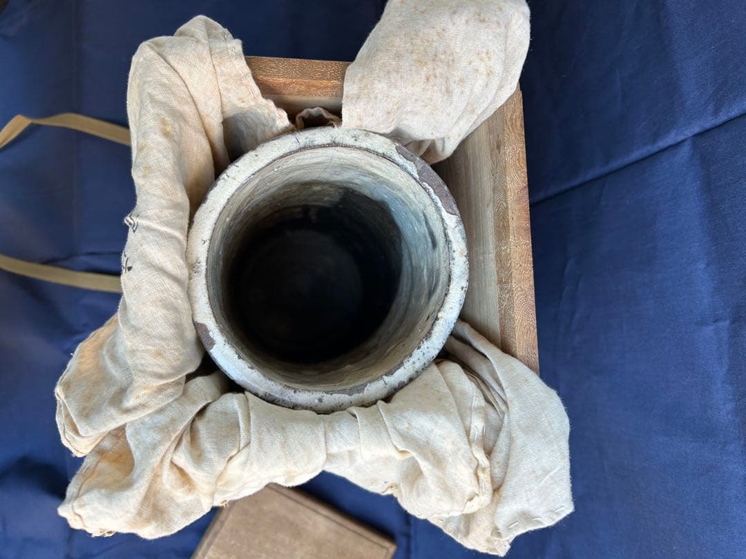 ◎ 粉引花器　時代物　茶器　床飾　骨董