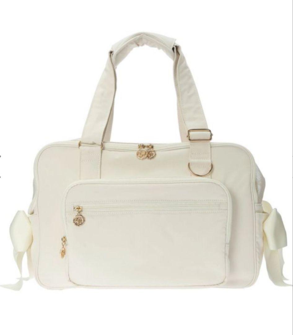 【新品】Maison de FLEUR 撥水 サイドリボンキャリーバッグ