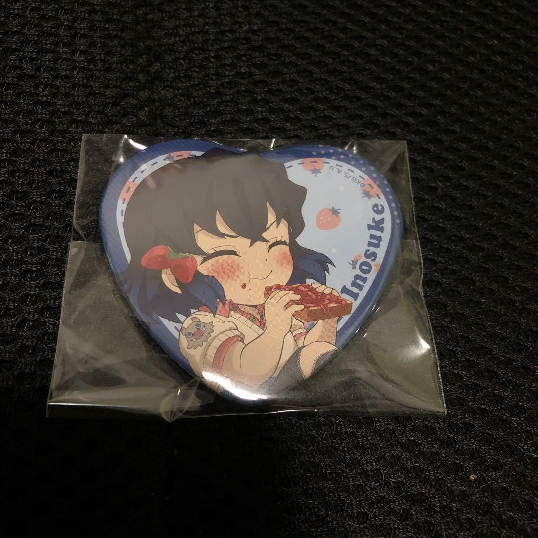 鬼滅の刃　缶バッジ　嘴平伊之助　デフォルメ　8点セット