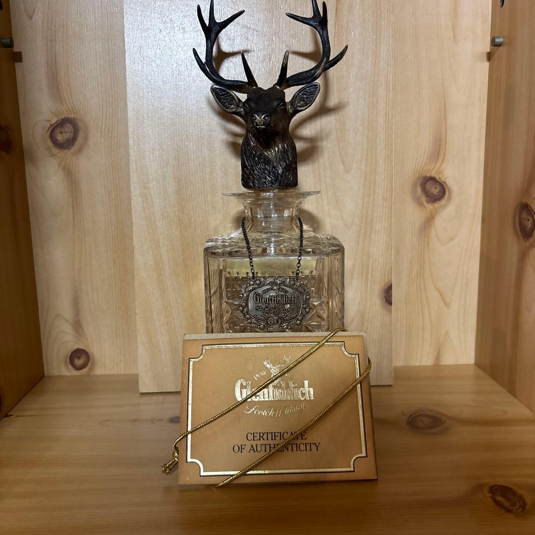 グレンフィディック 30年 エジンバラ クリスタルデキャンタ　スターリングシルバ