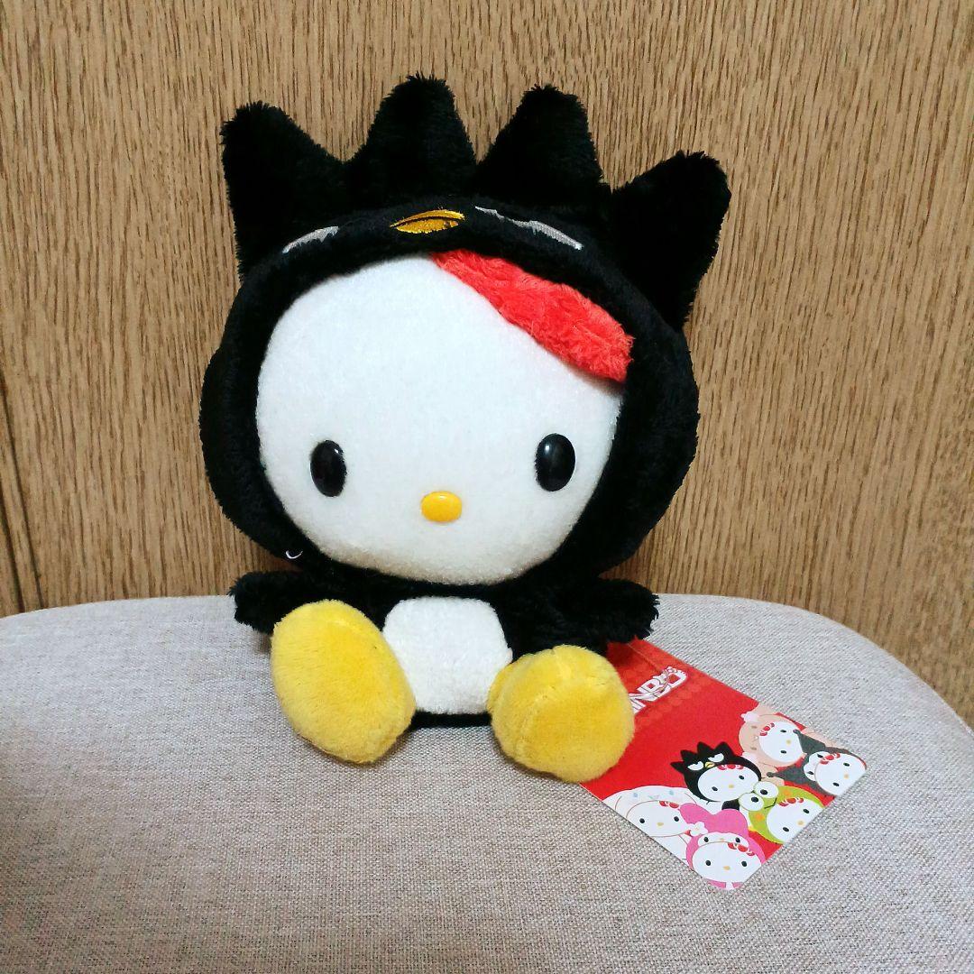 ハローキティ サンリオピューロランド バッドばつ丸　ぬいぐるみ　マスコット