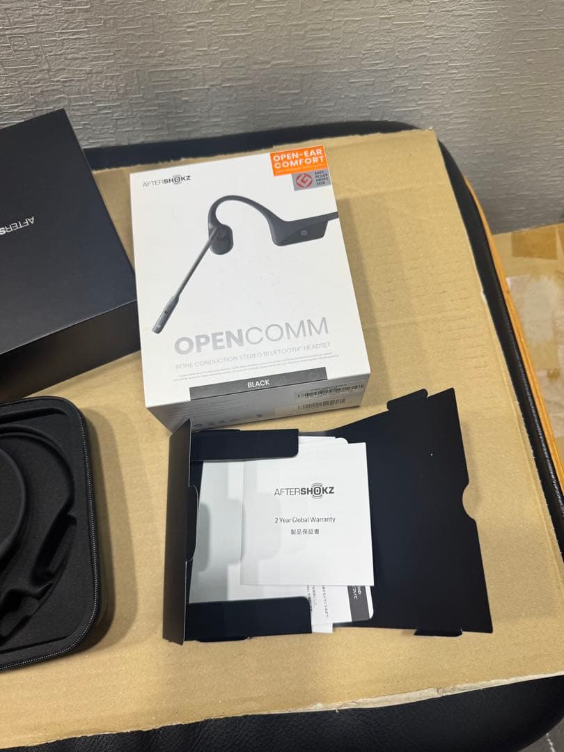 SHOKZ OPENCOMM 骨伝導 マイク付き ヘッドセット ハンズフリー