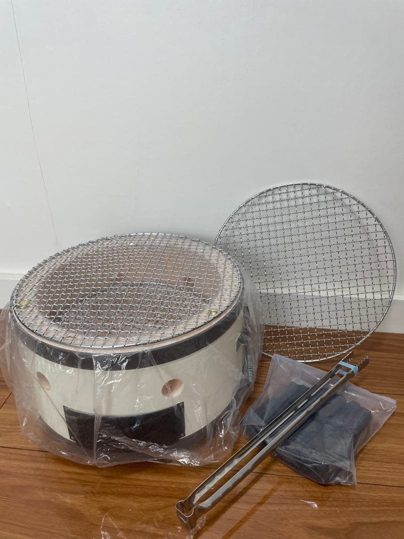 絶版入手不可 能登ダイヤ工業 極厚天然珪藻土切り出し七輪30cm特大　ステン網付