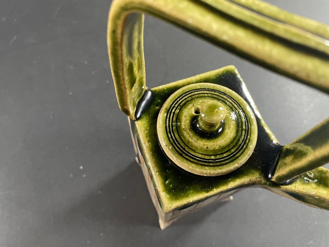 13 最終値下げ　菊泉窯 織部 銚子 田中源彦 茶道具 茶器 酒器