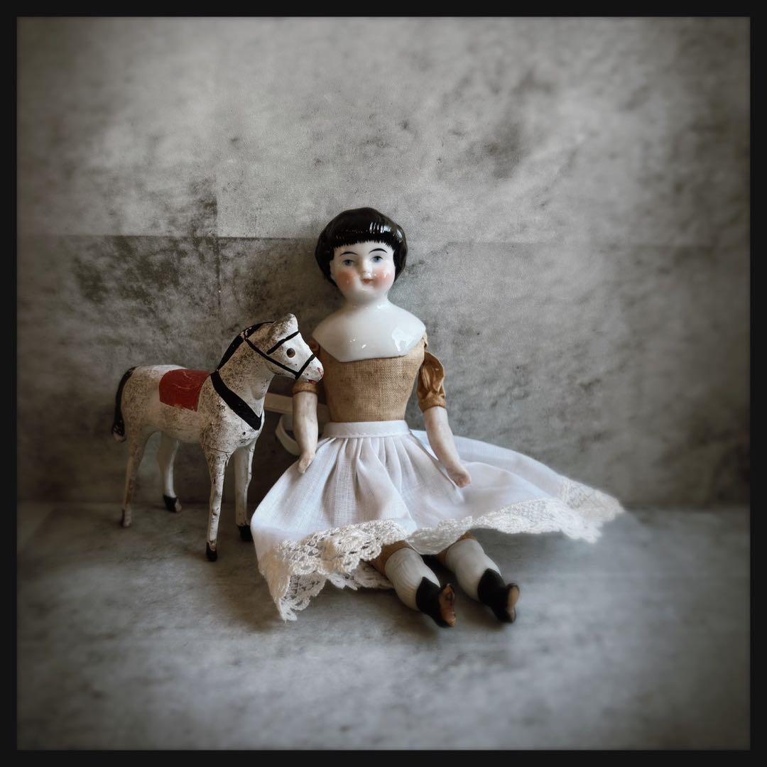 レアアンティーク　 チャイナヘッドドール ビスクドール