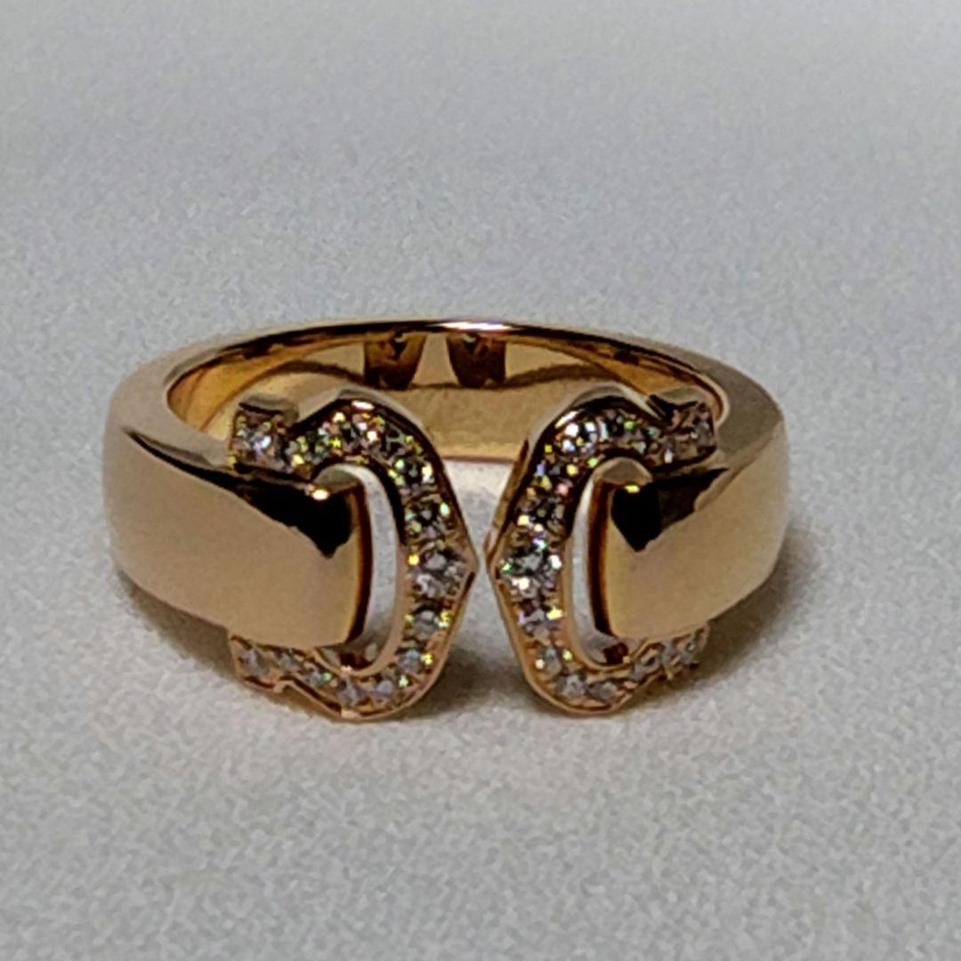 カルティエ 2Cブークルセ　K18ピンクゴールド　ダイヤモンド　箱•証明書等付