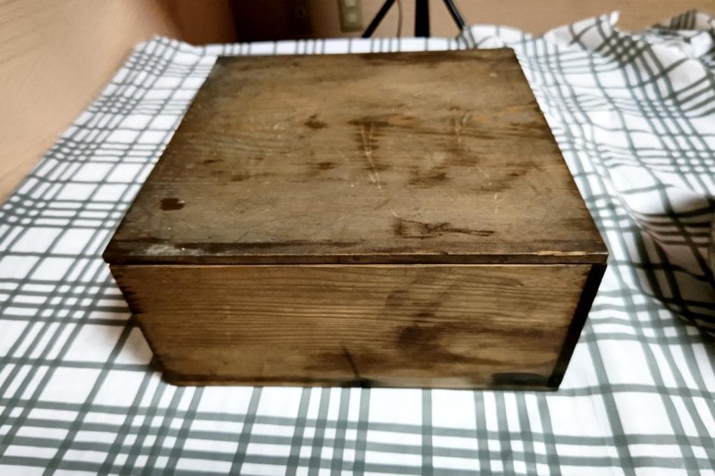 古民具 骨董工芸　古伊万里 絵付　冨長貴春銘　三つ鉢　木箱付