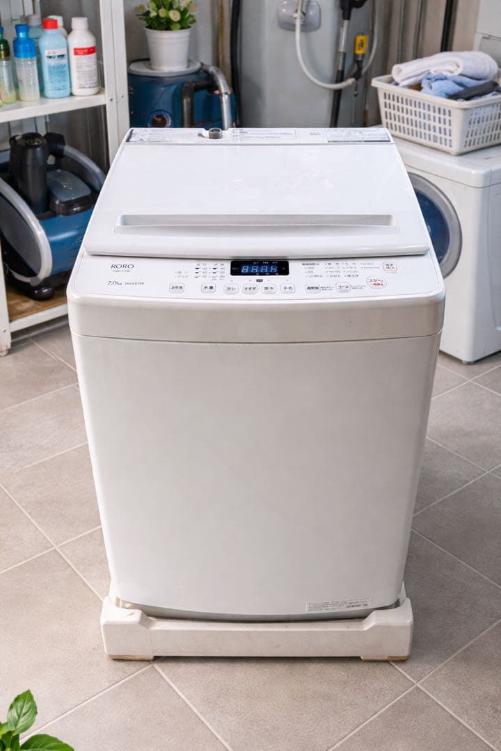 RoRo 縦型洗濯機 2023年製 7kgインベーダー※一週間保証あり