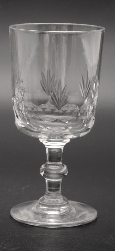 銘品！　アンティークバカラ　カット10742　ポートワイングラス　冷酒にも最適