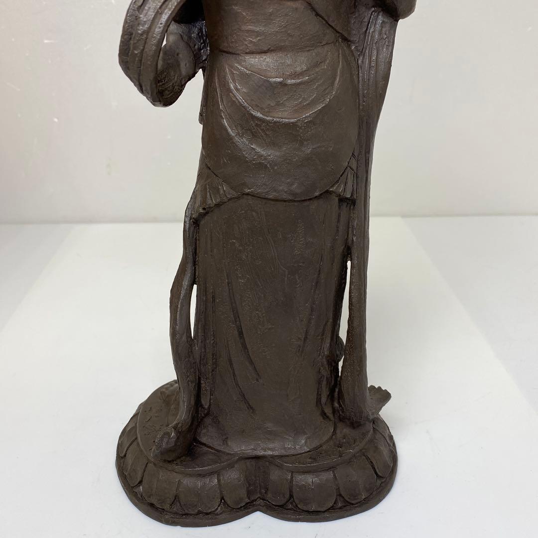 喜多敏勝　ブロンズ「幸笛」　共箱　3807g トヒト　東さ7-0713☆2F