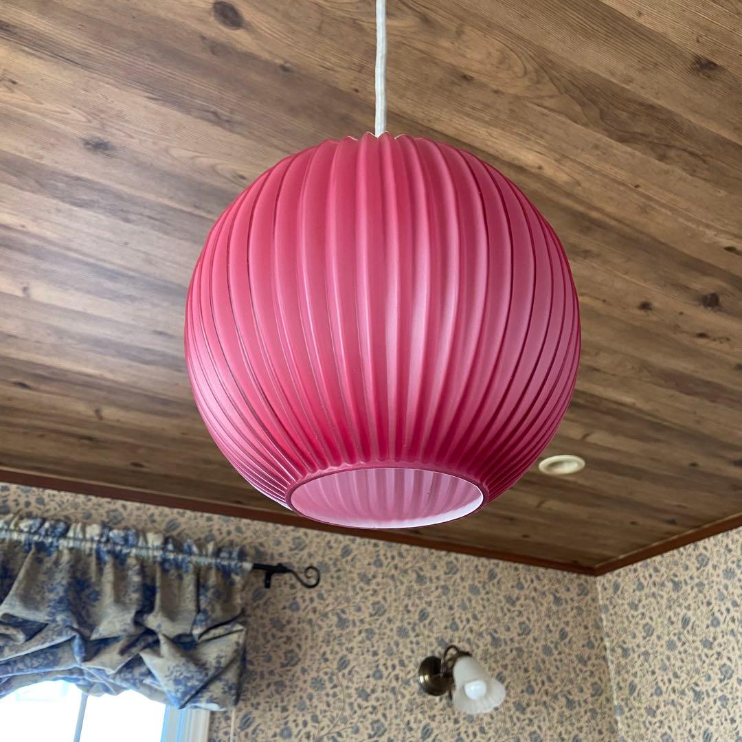 昭和レトロ　70’sペンダントライト　ビンテージ照明