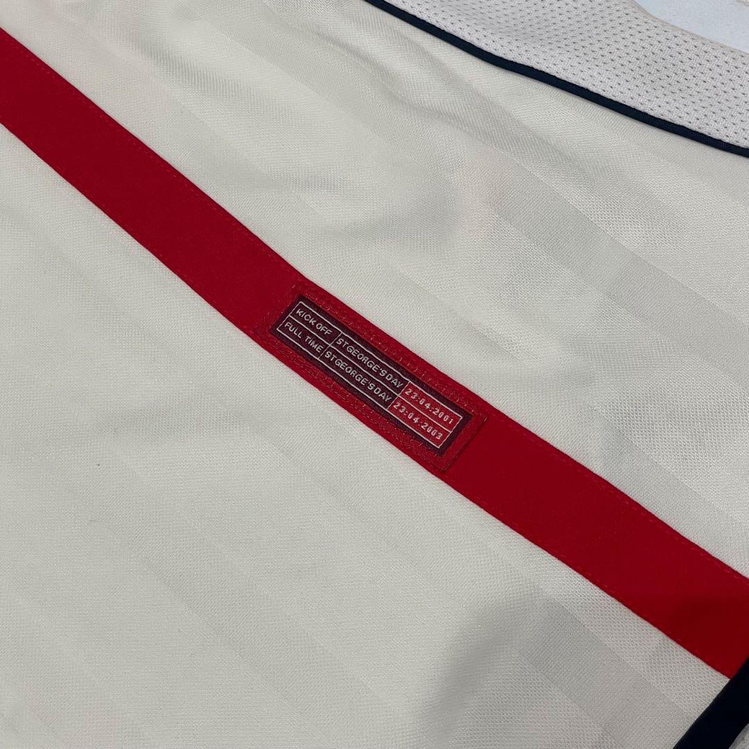 【良品】2002 イングランド代表 ホーム ユニフォーム #7 ベッカム