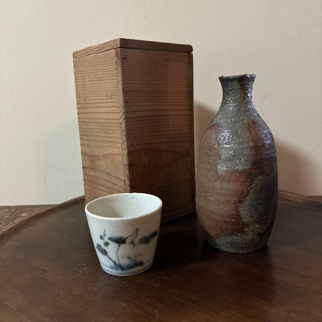 時代備前徳利　江戸後期頃　花入　アンティーク　古美術　伊万里　唐津　骨董　李朝