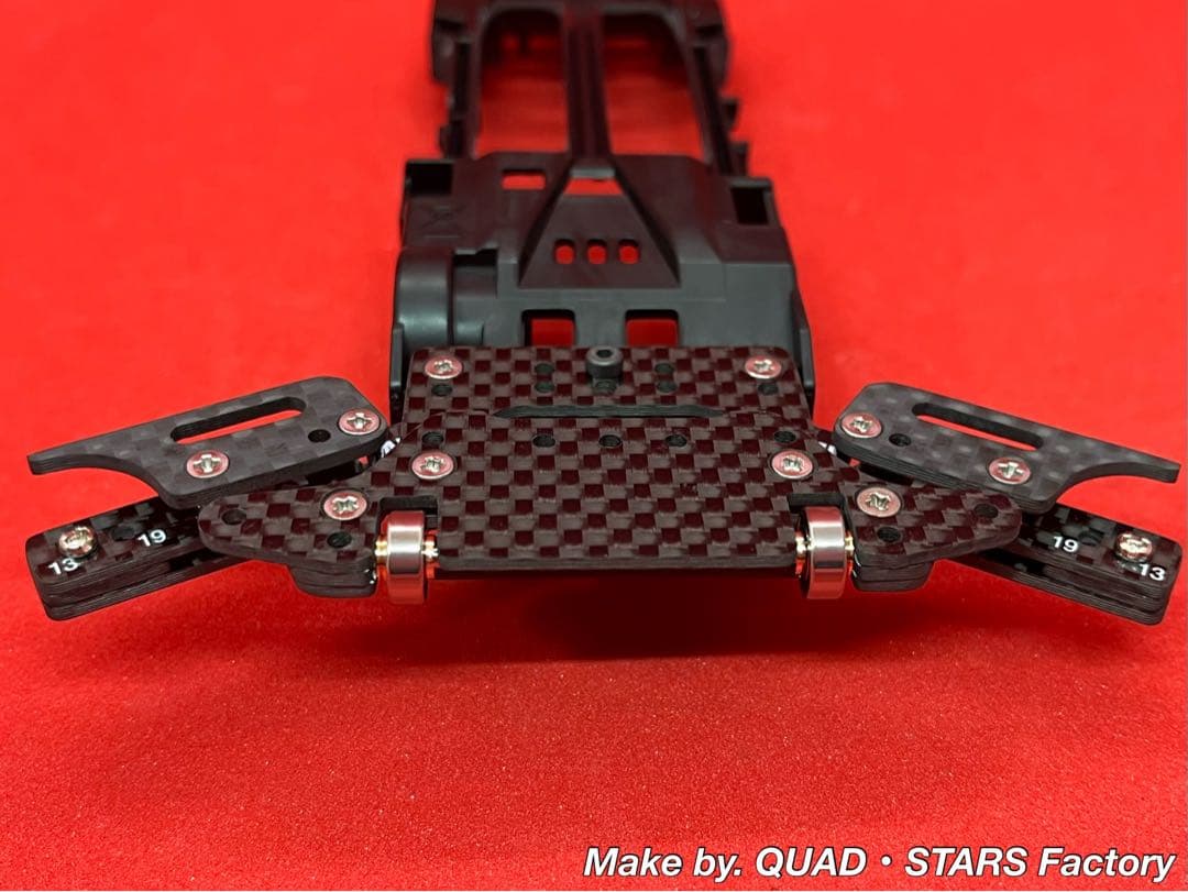 【ミニ四駆・VZ用】1軸リヤアンカー＋リヤスキッド＋モーター押さプレート