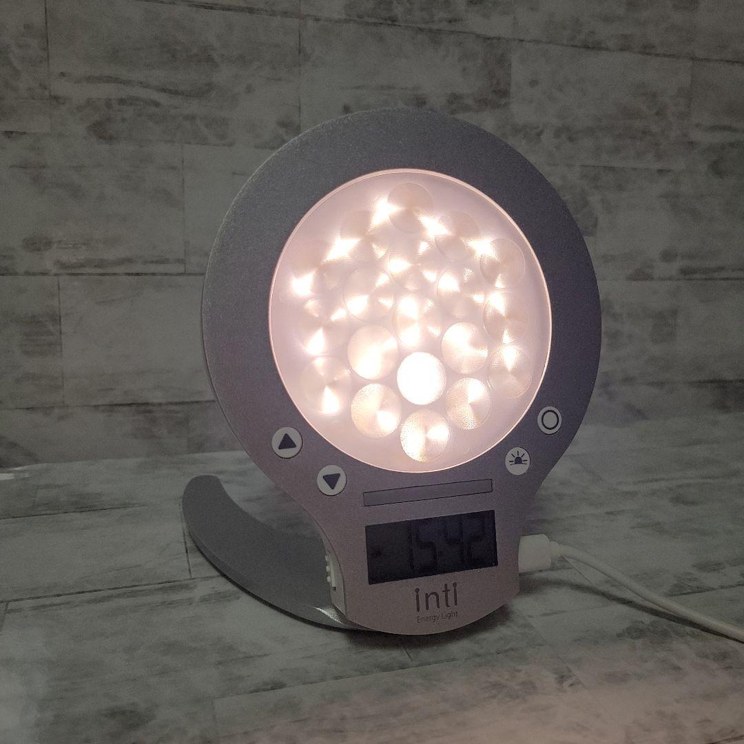 【朝が変わる】inti4s Energy Light 光目覚まし時計 シルバー