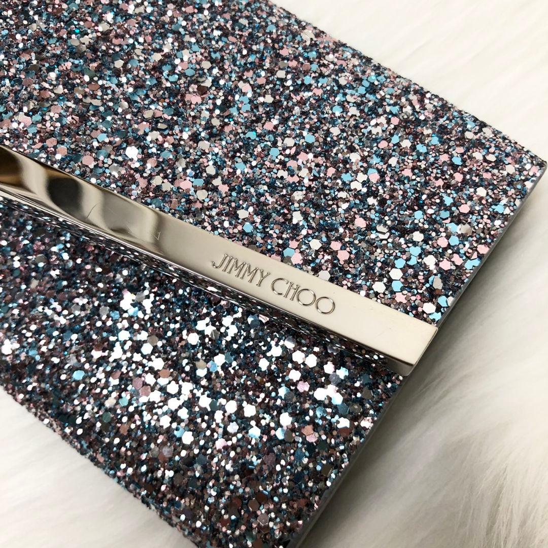 【Tu☆】ジミーチュウ チェーン ショルダー パーティバッグ グリッター